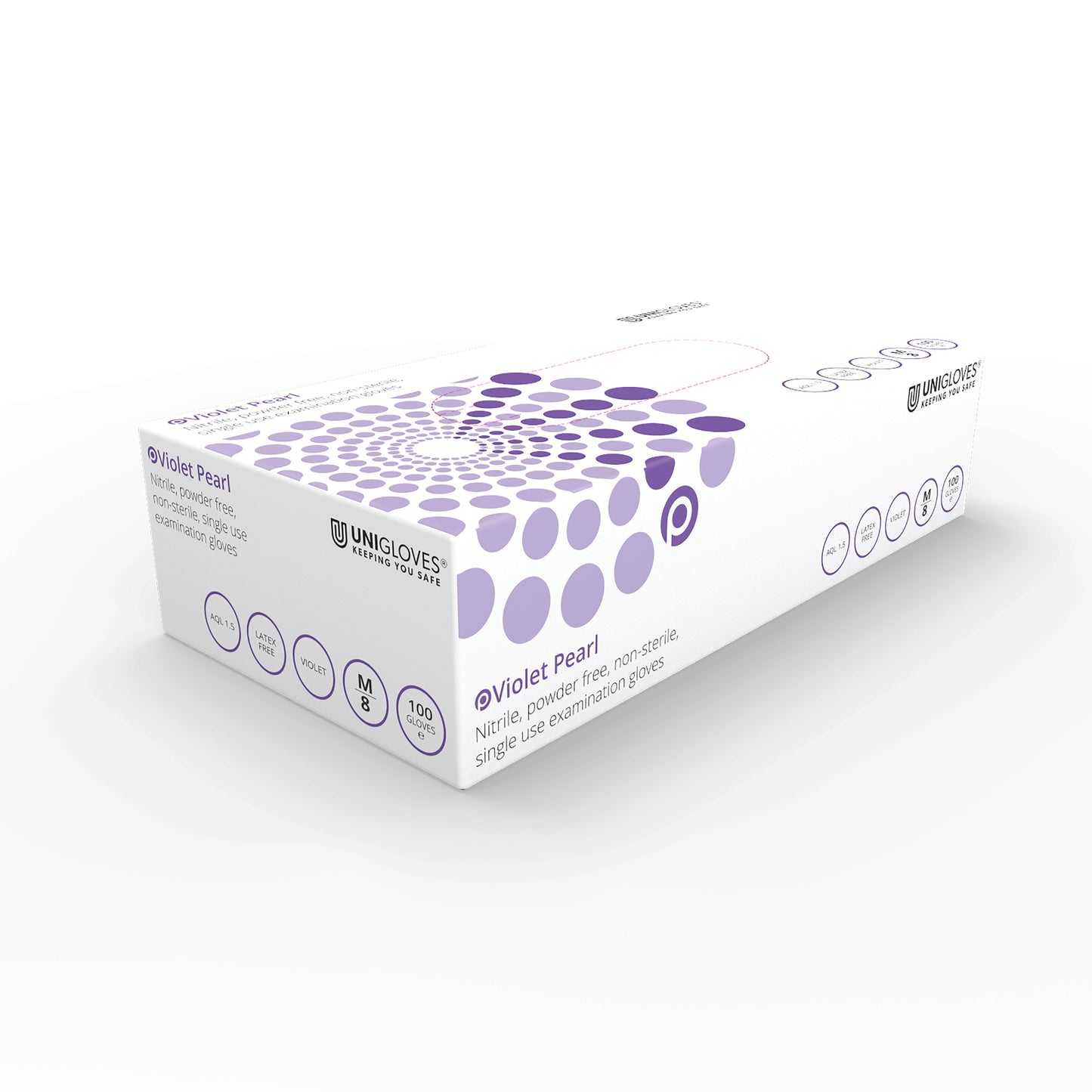 Violet Nitrile Gloves- Case of 10
