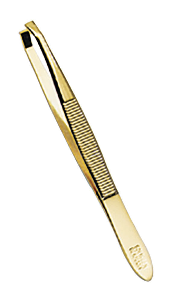 Gold Zahra Tweezers - Straight & Narrow