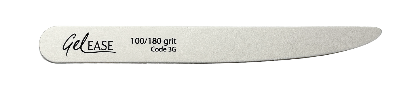 Gelease Premium Shaped File 100/180 Grit - Pack of 100