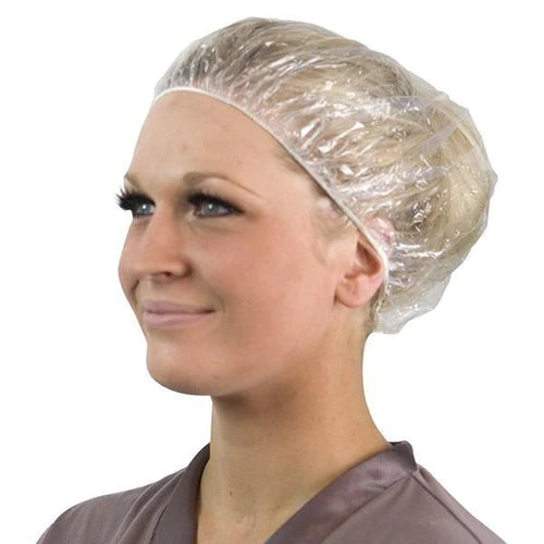 Disposable Clear Shower Caps Pk 100- Case 20