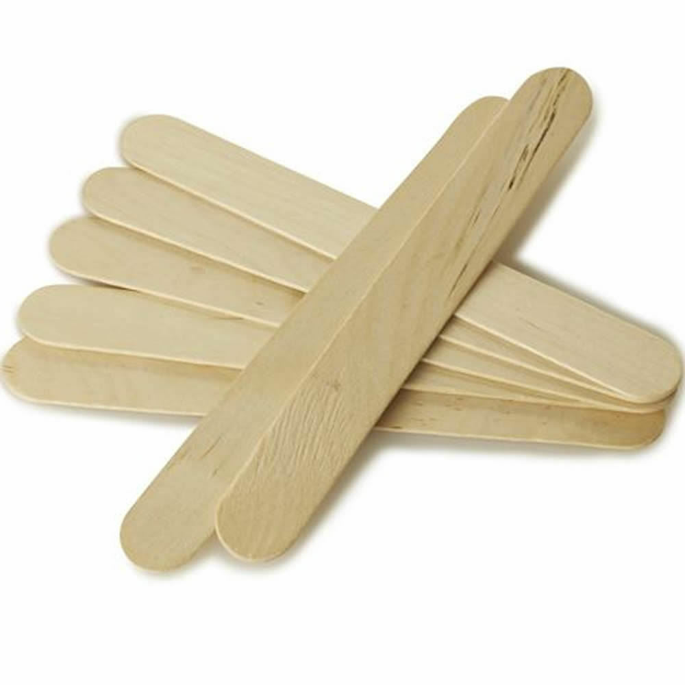 Large Wooden Waxing Spatulas Pack 100 - Case of 50