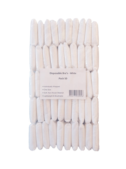 Disposable Bra's White Pk 50 -  Case 10