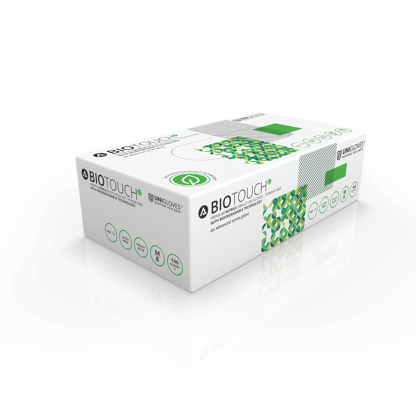 Biodegradable Nitrile Gloves Violet- Case of 10