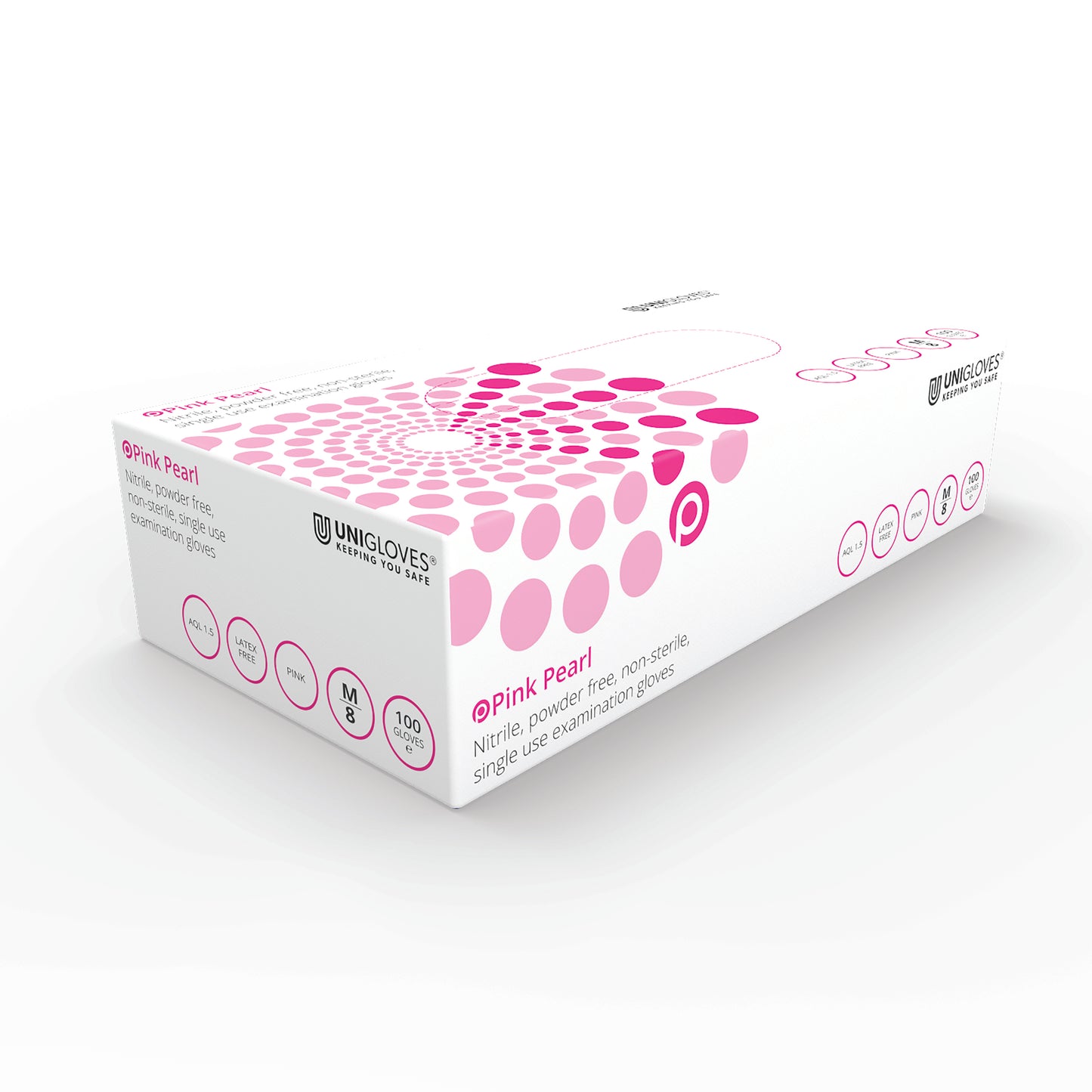Pink Nitrile Gloves- Case of 10