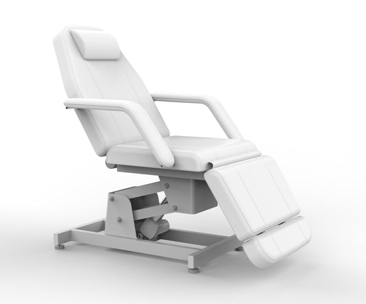3 Section Fully Electric Beauty Bed – White