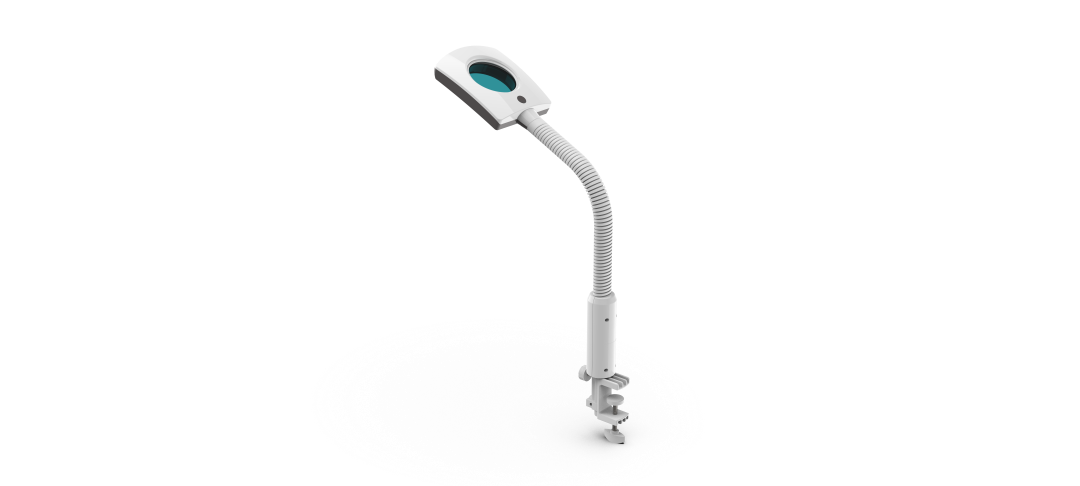 3 Dioptre LED Magnifying Lamp with Clamp - White