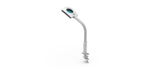 3 Dioptre LED Magnifying Lamp with Clamp - White