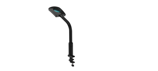 3 Dioptre LED Magnifying Lamp with Clamp - Black