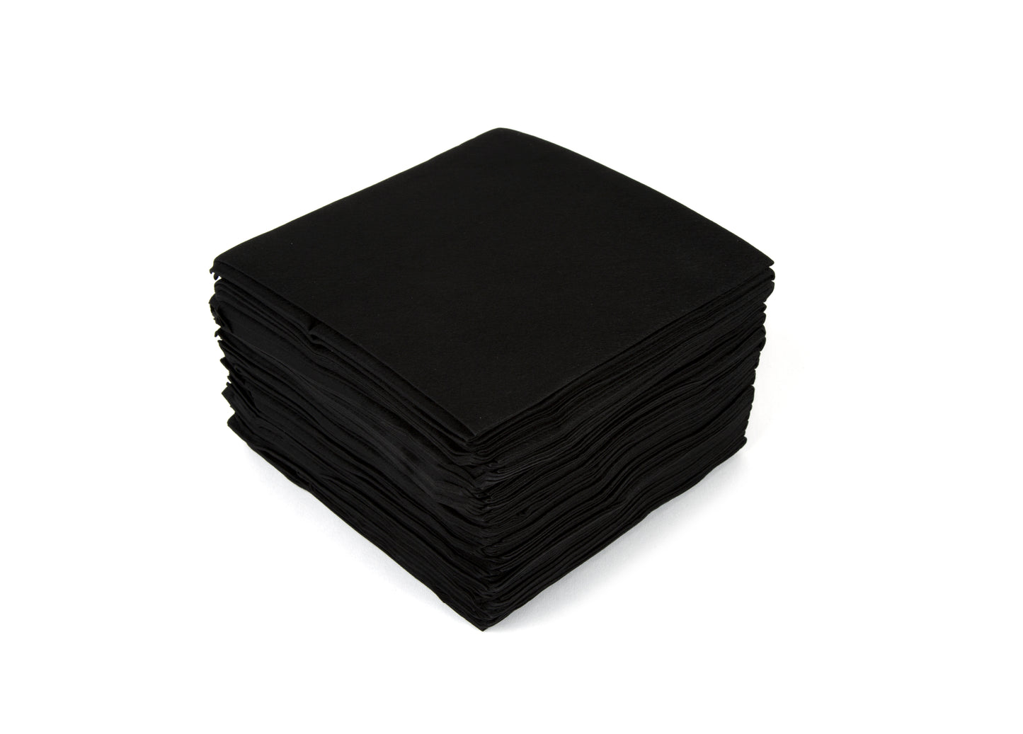 Nonwoven Disposable Towel Black Pack 50 - Case of 12