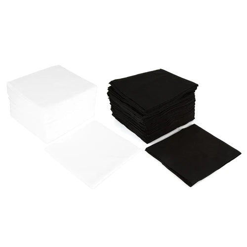 Nonwoven Disposable Towel Black Pack 50 - Case of 12