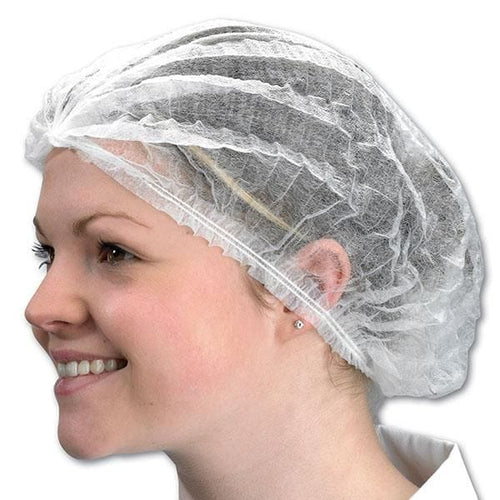 Disposable Mob Cap White Pk 100- Case 20