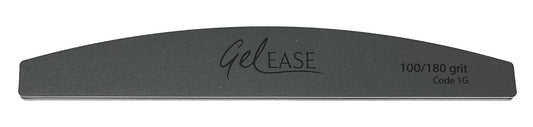 Gelease Endurance Half Moon File 100/180 Grit - Case of 50