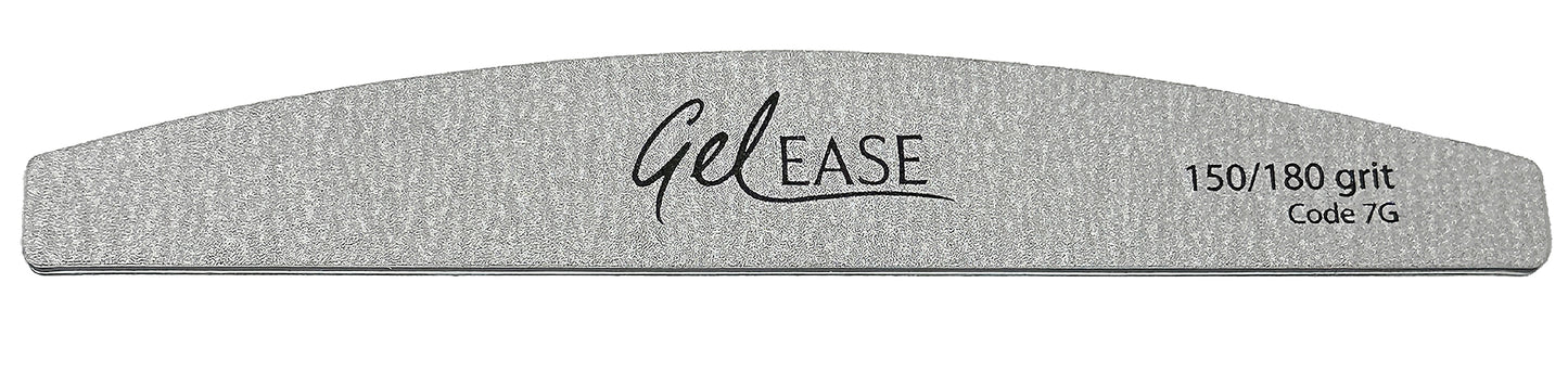 Gelease Premium Half Moon File 150/180 Grit - pack of 50